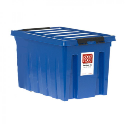 ROXBOX контейнер с крышкой 70л (на колесах), 600x400x360