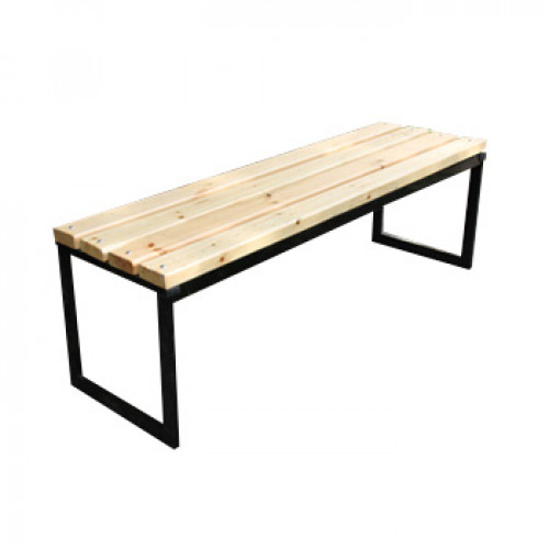 Лавка парковая КВАДРАТНАЯ ОПОРА 1500x400x450 